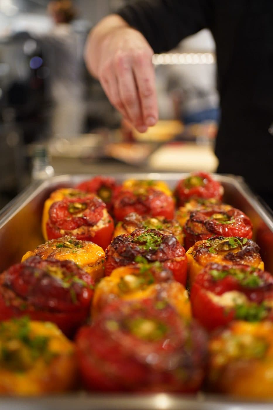 Greek dishes served at a chamber gathering
